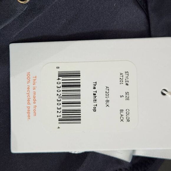 Andie Black Bikini Top Black Swim Top NWT Small Black Swimwear Andie Swim Top - Picture 8 of 11